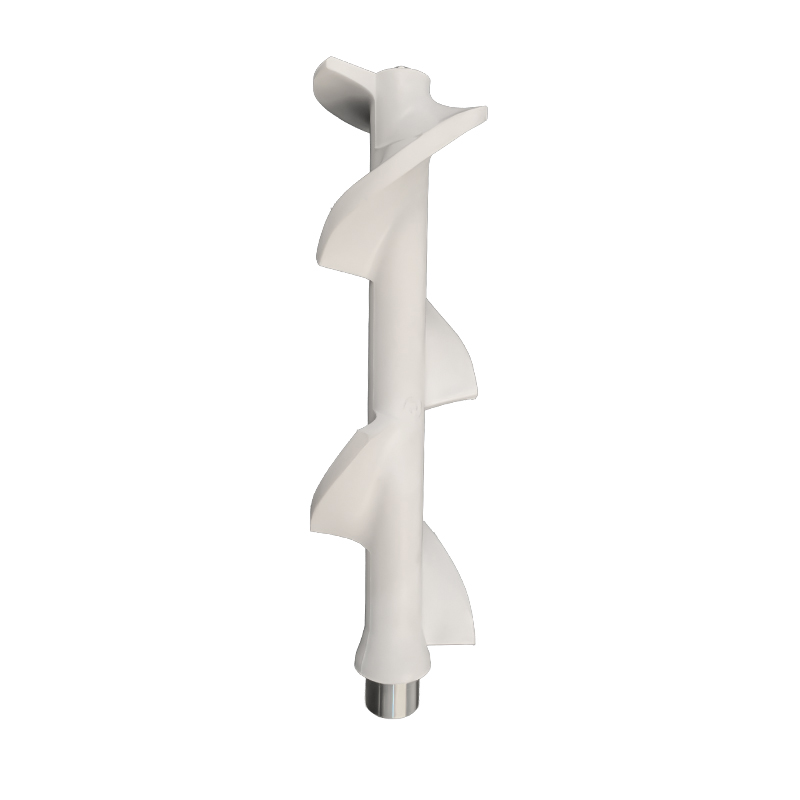 Countertop Ice Maker Commercial - 315mm White Nylon Spiral Auger Mixing