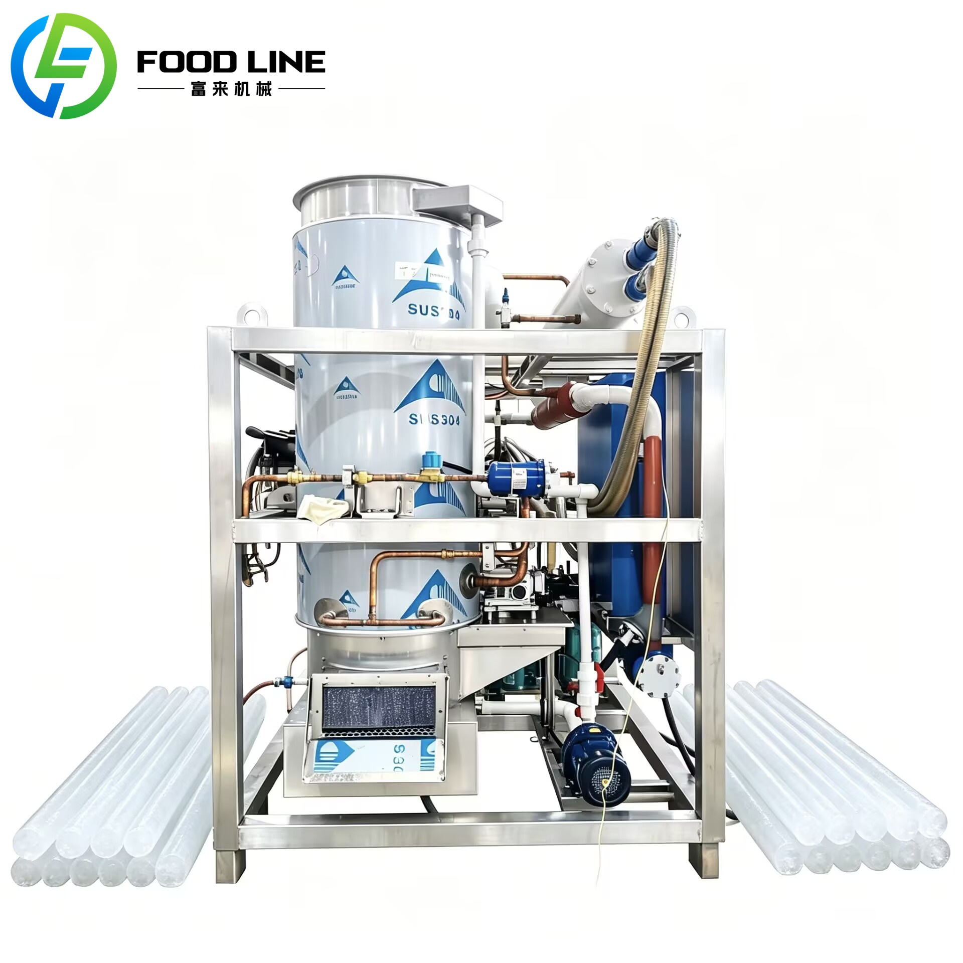 Ice Tube Machine 500Kg - Tube Ice Maker Machine 500kg 1400kg