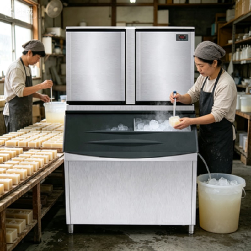 Stainless Steel Commercial Ice - Block Ice Machine 1 Ton recension och pris