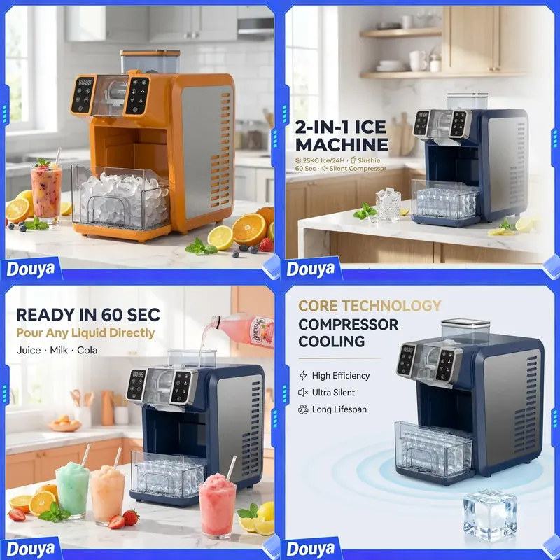 Factory Direct 2-in-1 Ice Make - Ice Maker Machine 25Kg recension och pris