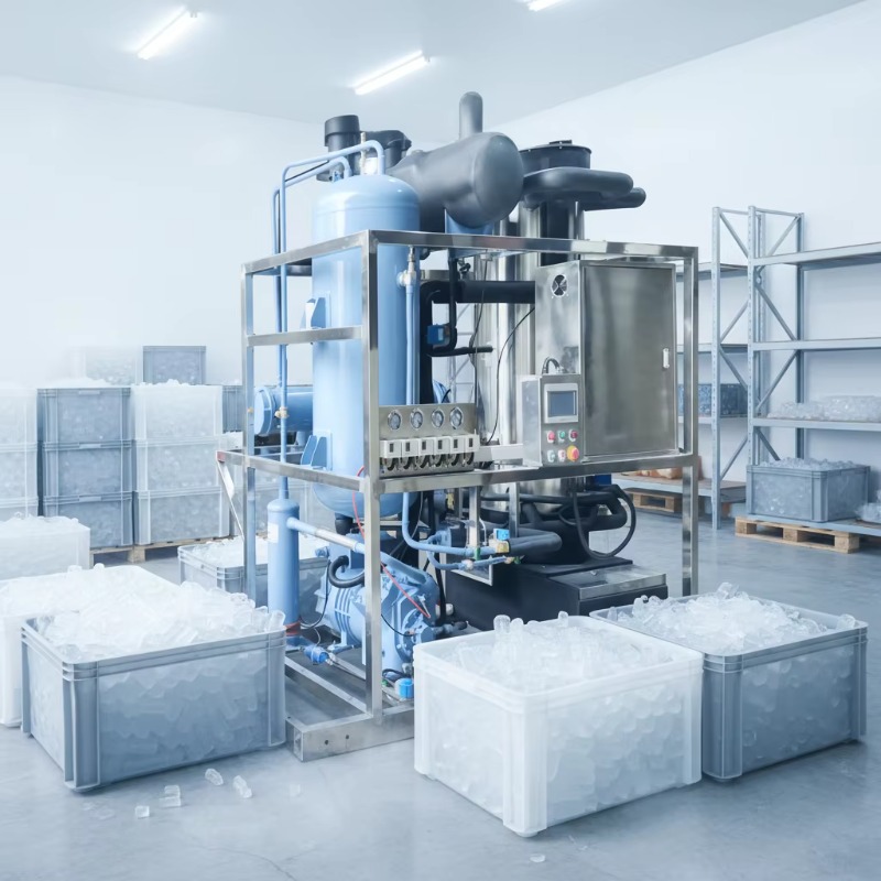 Commercial 500kg 2T 5T 10T Tub - Ice Tube Machine 500Kg recension och pris