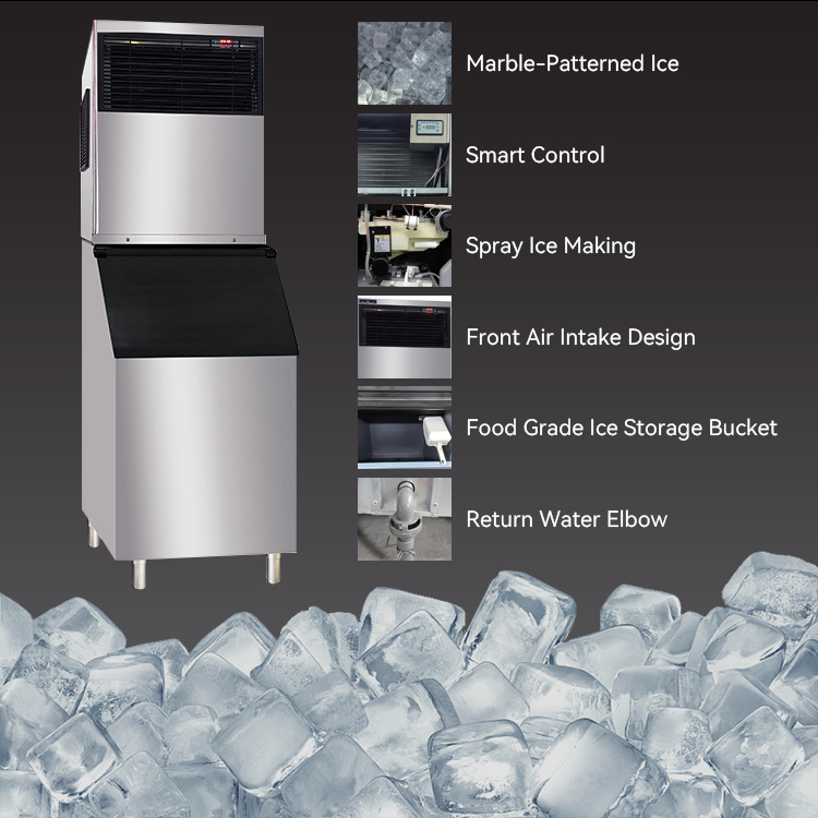 230kg/24h Big Ice Block Making - Commercial Ice Maker Air Cooled recension och pris