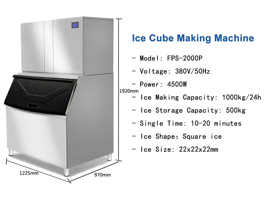 New  Professional 300kg 500kg  - Block Ice Machine 1 Ton recension och pris