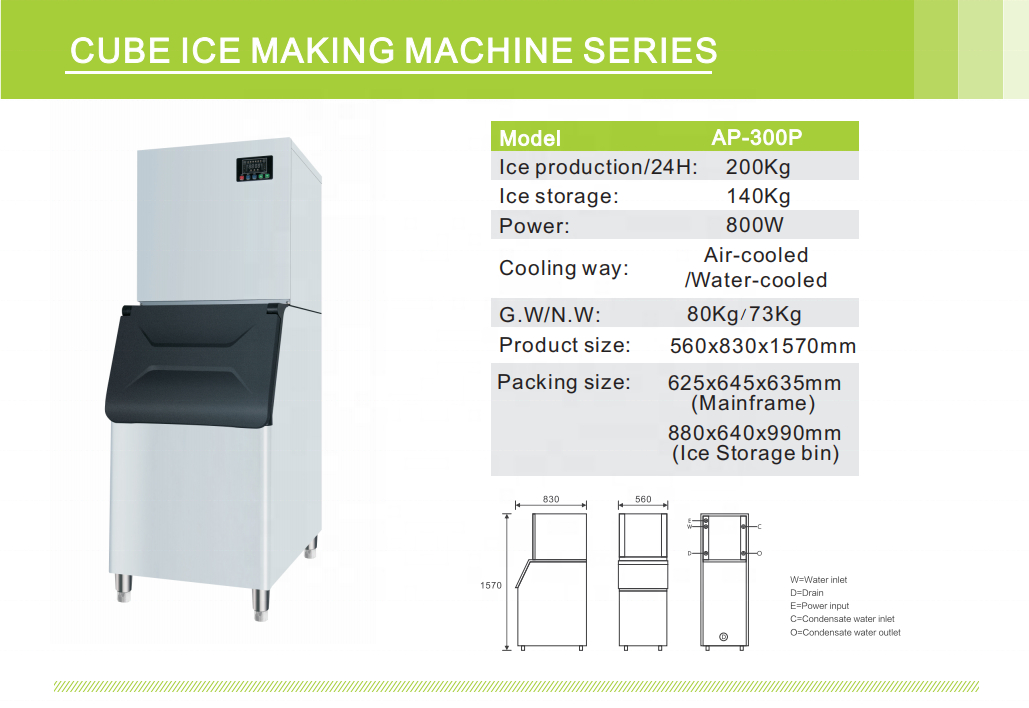 #Commercial High Productivity  - Commercial Ice Maker 200Kg Cube recension och pris