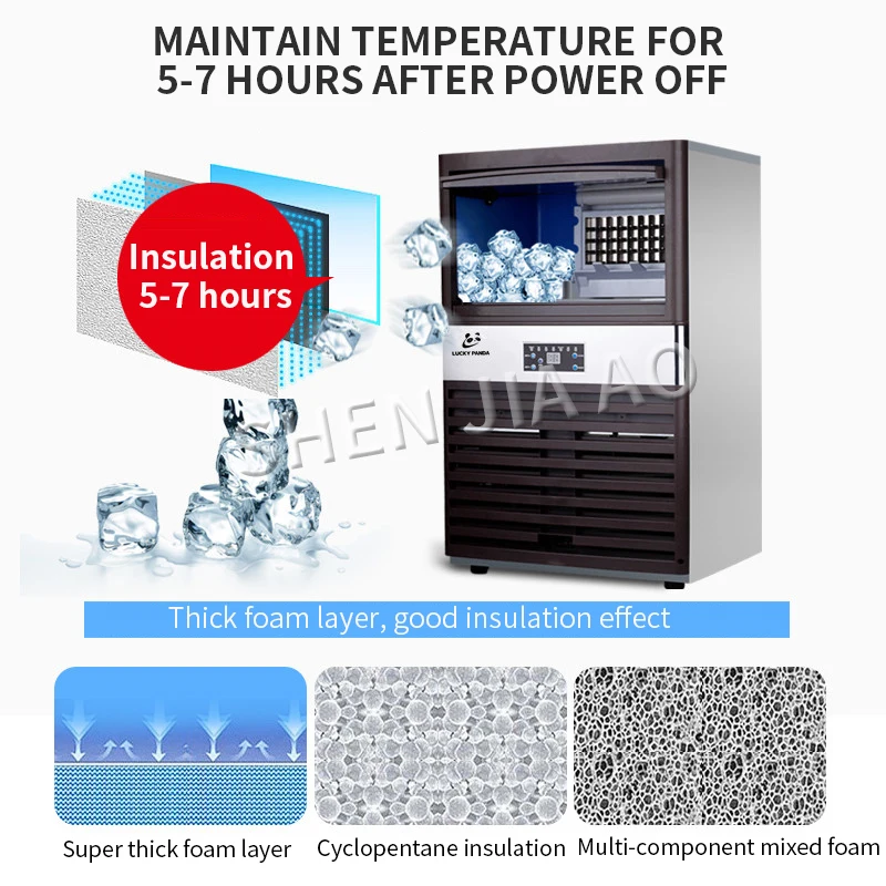 110V/220V Ice Maker Commercial - Commercial Ice Maker 100Kg recension och pris