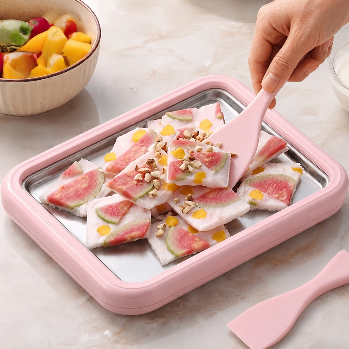 Stainless Steel Ice Cream Make - Countertop Ice Maker Commercial recension och pris