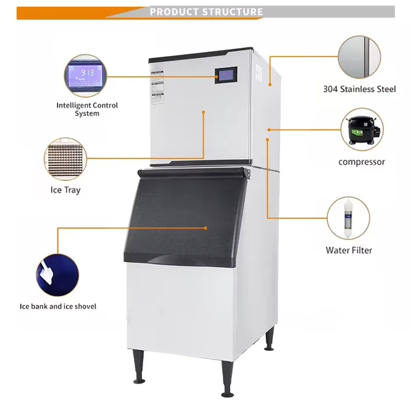200KG Commercial Ice Maker Spl - Commercial Ice Maker 200Kg Cube recension och pris