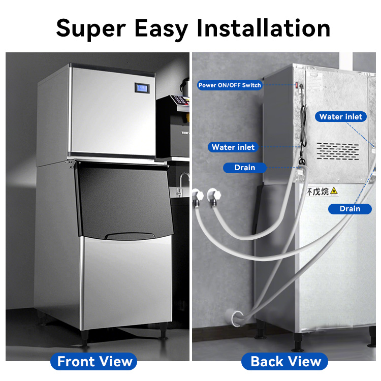 Factory ETL CE Automatic Comme - Commercial Ice Maker 200Kg Cube recension och pris