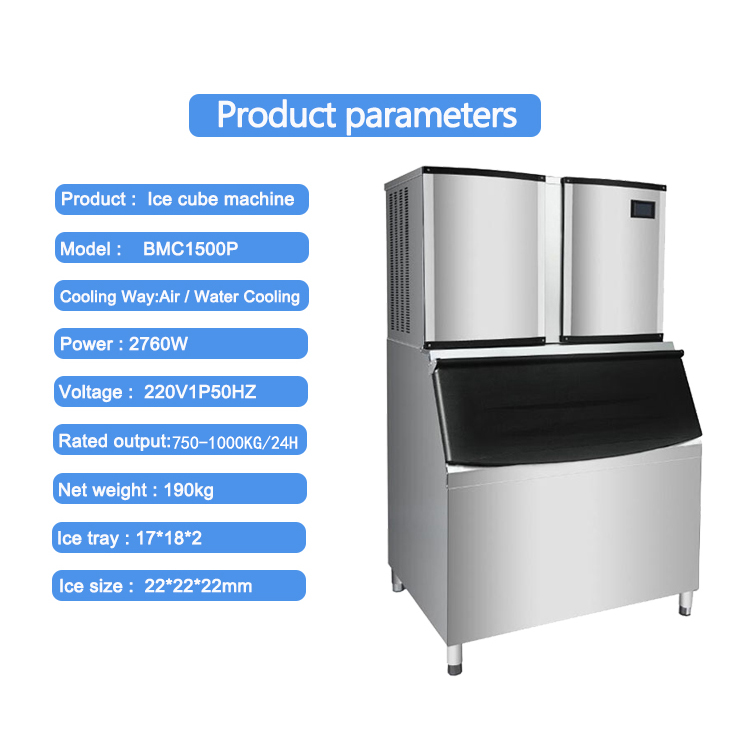 Wholesale Commercial Cube Ice  - Commercial Ice Maker 100Kg recension och pris